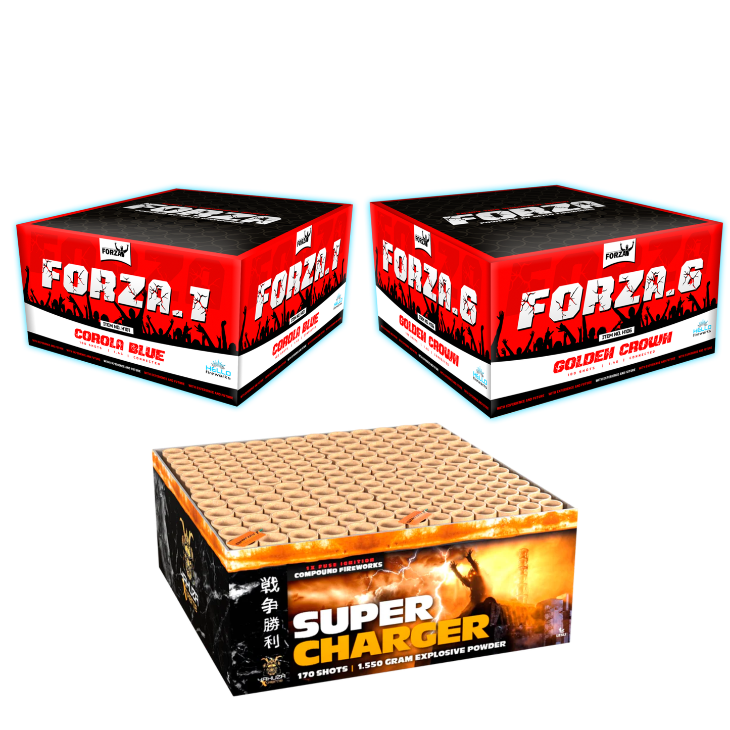 Triple Paket: Super Charger + Forza 1 + Forza 6