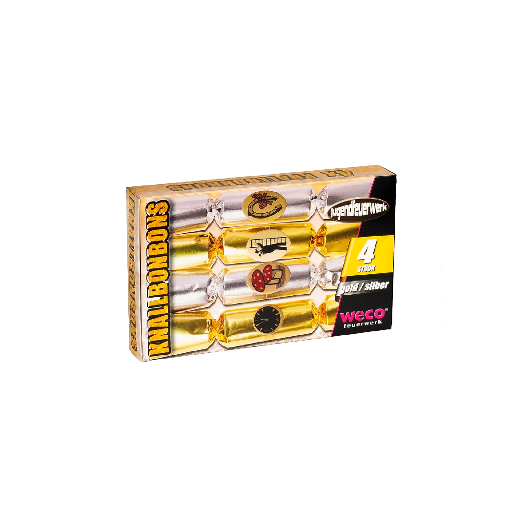 Weco Knallbonbons Gold/Silber