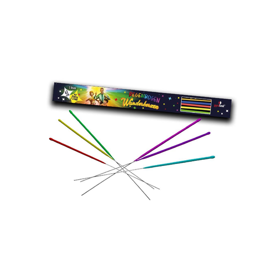 Regenbogen Wunderkerzen 42cm 5 Stück