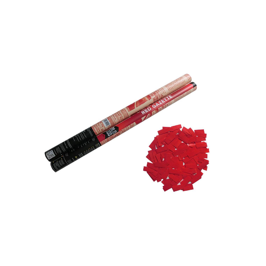 Red Gazette 80cm Papierflitter rot