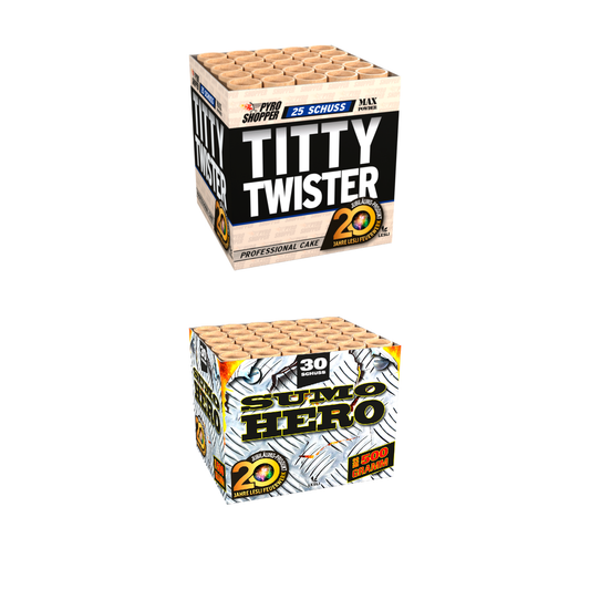 Duo Paket :  Sumo Hero+ Titty Twister